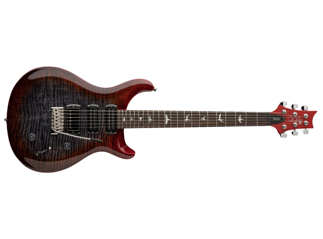 PRS SE Studio Charcoal Cherry Burst